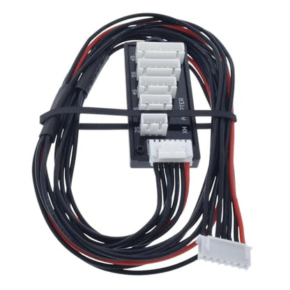 JST-XH 2S - 6S Balance Board with 60cm Extended Length JST-XH Adapter Cable - 60cm 20awg (100 Strand) Wire - Flexible Silicone Insulation - 2.54mm / 0.1" Pin Spacing