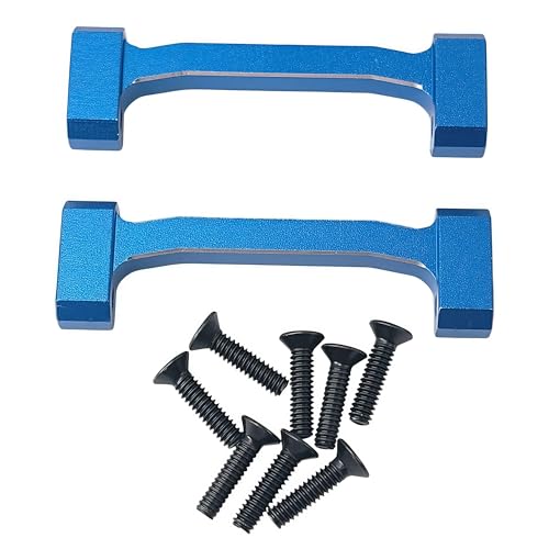Upper Cross Brace Set for Losi 1/18 Mini LMT 4X4 Brushed Truck (Blue) | Aluminum,Monster Truck,Upgrade Parts,RTR-LOS01026,LOS211047 Compatible,RC Car,CNC Machined,High Strength,Precision Fit - color: Blue