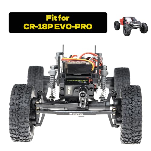 RC Steering Links for CR18P, Aluminum Alloy High-Tightening Rod Tie Link for 1/18 CR18P EVO & EVO PRO Upgrade Parts, Black - color: Aluminum Alloy