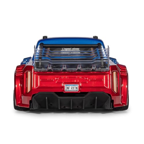 ARRMA RC Truck 1/8 Infraction 223S DSC 4X4 RTR Brushless All-Road Street Bash (Lipo Battery and Charger Not Included), Blue/Red, ARA4315V4T1 - color: Blue/Red