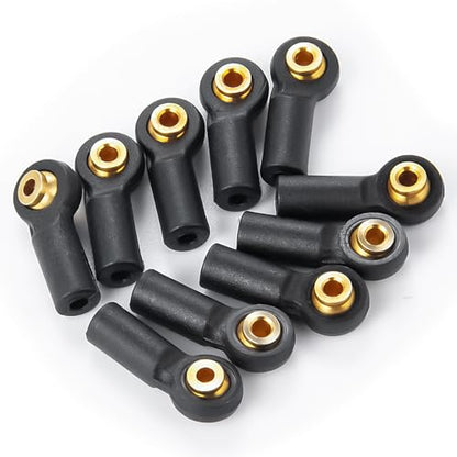10PCS Plastic Tied Rod Ends Link Ball Joint Head Kit Replacement | For Axial 1/24 SCX24, RC Crawler Car, Upgrade Parts