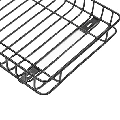 RC Car Roof Rack with LED Light Bar Universal Stainless Steel Accessory for Crawler Climbing Truck Upgrade DIY Installation