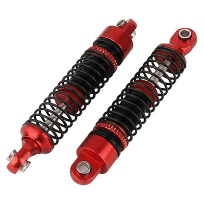 53mm 59mm 66mm 78mm Aluminum Long Threaded Shocks Absorbers Oil Damper for 1/18 RC Crawler TRX4M TRX-4M KUpgrade Parts (66mm-red) - color: 66mm-red