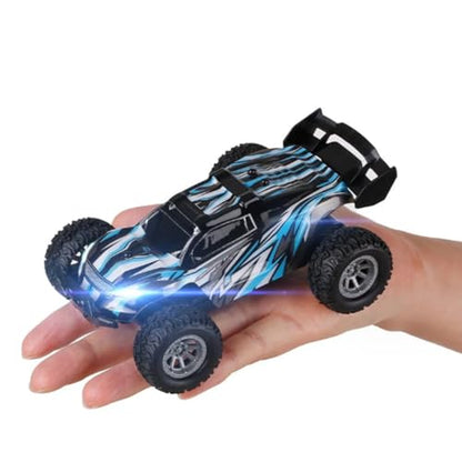 LOCHE RC Offroad Car, 1/32 RC Mini Electric Drift Off-Road Vehicles Remote Control Car, 20km/h High Speed 2.4G All Terrain Off-Road Truck Halloween Surprising Gifts for Boys - RTR Version - color: Blue