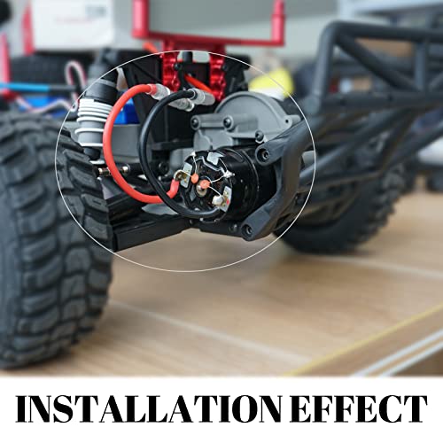 OGRC 550 12T Brushed Motor 80A ESC Set with T-XT60 Converter Adaptor | 1/10 RC Truck Car Motor, 12T Brushed 550 Motor for Traxxas Slash Arrma Granite Senton Typhon, T Plug - style: 12T