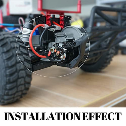 OGRC 550 12T Brushed Motor 80A ESC Set with T-XT60 Converter Adaptor | 1/10 RC Truck Car Motor, 12T Brushed 550 Motor for Traxxas Slash Arrma Granite Senton Typhon, T Plug - style: 12T