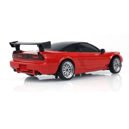 LDRC LD1803 2WD RC Drift Car 1:18 Wireless Control Racing Vehicles Gyroscope Light System Motor Servo ESC Hobby Grade Model, Birthday Gift(Red) - color: Red