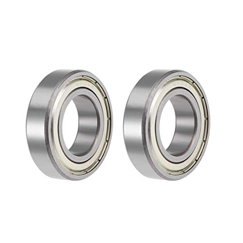 uxcell 6005ZZ Deep Groove Ball Bearings Z2 25mm X 47mm X 12mm Double Shielded Carbon Steel 2pcs - size: 25mmx47mmx12mm