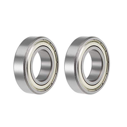 uxcell 6005ZZ Deep Groove Ball Bearings Z2 25mm X 47mm X 12mm Double Shielded Carbon Steel 2pcs - size: 25mmx47mmx12mm