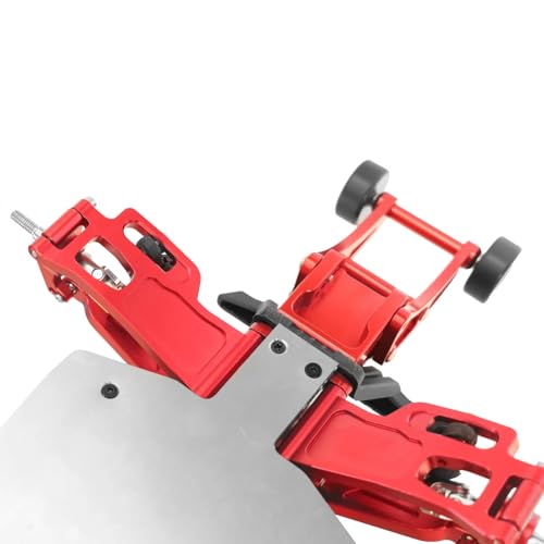 For Mjx For Hyper Go 14210 14209 H14BM Metal Steering Cup Upper Lower For Swing Arm Set Shock Tower Bracket Body Post RC Car Upgrade Parts Models(Red) - color: Red