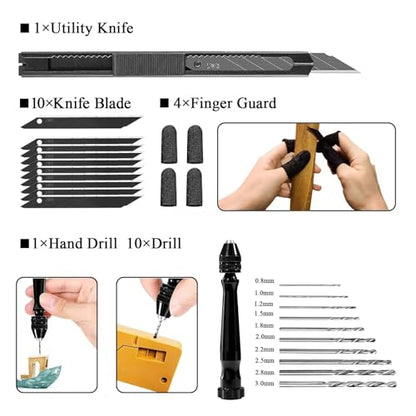 62pcs 3D Printer Tools, 3D Print Accessories Kit Includes Nozzle Cleaning Kit, Deburring Tools, Removal Tools, Needle Files, Brushes, Cutters, Craft Knife, Tweezers, Drills for 3D Prints Finishing - style: 62 Pcs
