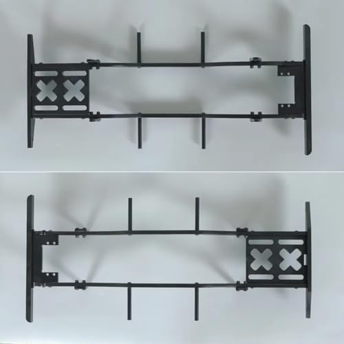 RC Chassis Frame Parts For Axial For SCX10 D90 1/10 RC Crawler Upgrade Metal For Chassis Set Rails Frame With Shock Towers For Leaf Springs Mounting Holes