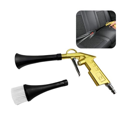 Car Detailing Air Gun, High Pressure Vehicle Air Blower Dryer Detailing Tool Kit, Automotive Interior Cleaning Gun for Quick Blowing Out Dust, Dirt, Universal for Vehicles