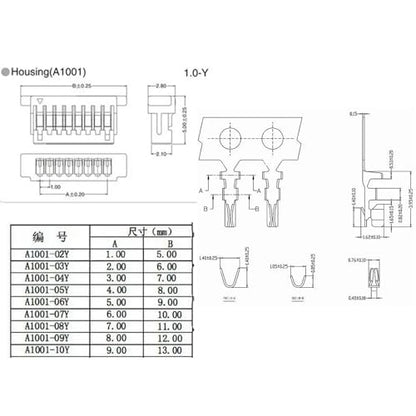 525Pcs JST SH 1.0mm Connectors Kit with Crimp Terminal Compatible 1.0mm Pitch 2/3/4/5/6/7/8/9/10 Pin Housing JST Adapter for FPV Drone Flight Controller