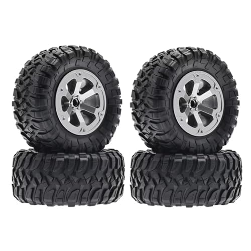 Compatible with LDRC LD P06 for Unimog 1/12 RC Truck Car Parts Accessories 4pcs 72mm Tire Tyre Wheel RC Assortment