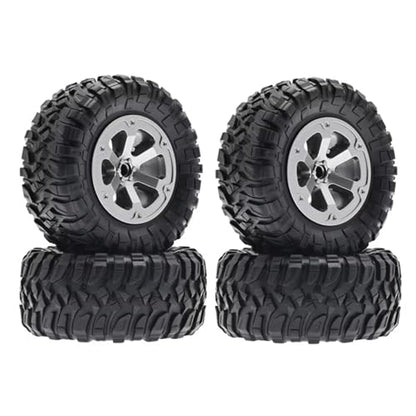 Compatible with LDRC LD P06 for Unimog 1/12 RC Truck Car Parts Accessories 4pcs 72mm Tire Tyre Wheel RC Assortment