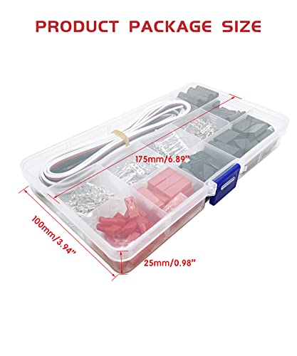 60sets Servo Plug Male Female Connector Crimp Pin Cable for Hitec Spektrum | Compatible JST SYP Futaba,Servo Expansion DIY Applications,Servo Connector Repair,High Conductivity, Low Resistance - size: 60 Sets
