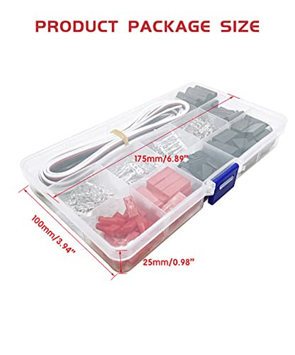 60sets Servo Plug Male Female Connector Crimp Pin Cable for Hitec Spektrum | Compatible JST SYP Futaba,Servo Expansion DIY Applications,Servo Connector Repair,High Conductivity, Low Resistance - size: 60 Sets