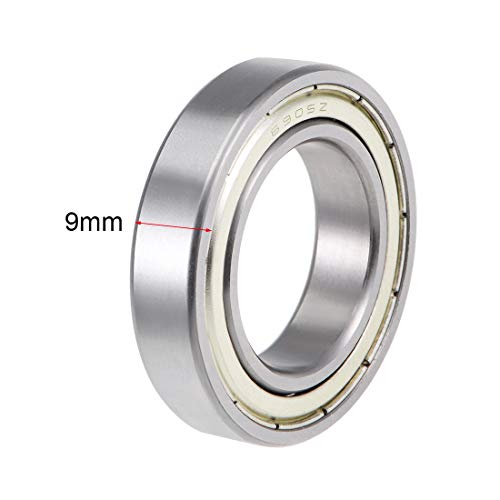 uxcell 6905ZZ Deep Groove Ball Bearings Z2 25mm X 42mm X 9mm Double Shielded Carbon Steel 2pcs - size: 25mmx42mmx9mm
