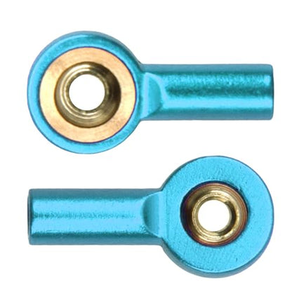 kingsea 10 Pcs Steering Linkage Tie Rod End M2 Ball Joint Linkage Tie Rod End for RC Car Boat Truck, Blue - color: Blue