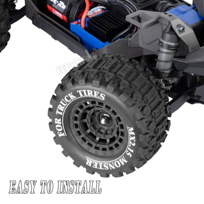12mm Hex RC Wheel Tires for 1/16 Mini Maxx & Mini XRT,HSP 94186,E-Revo,L0 S1 1/18 Mini LMT RC Crawler Car Truck,RC Drift Wheels,Mini RC Truck Tires 4PCS,Black - color: Black - (12mm Hex Rc Wheel Tires)