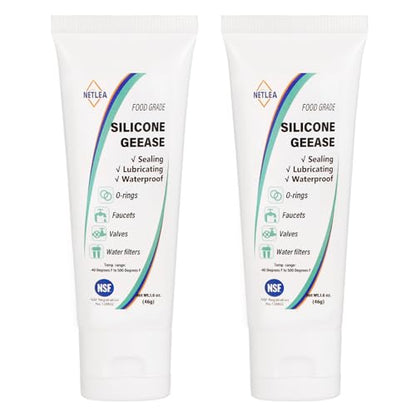 Silicone Grease 3.2oz–Dielectric for O-Rings & Electrical Connectors | NSF certified. High-temp & insulating. Non-drip. For spark plugs, auto & marine. Protects against moisture & corrosion