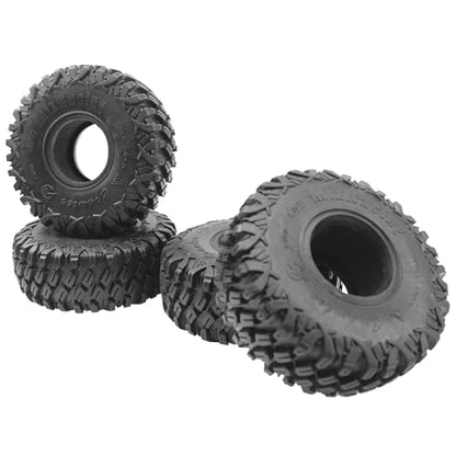 4Pack Vgoohobby 1.9inch Rubber Tires,RC Crawler Tires OD 120mm with Foam Compatible with Axial SCX10 90047 AXI03007 D90 D110 Tamiya CC01 Traxxas TRX-4 1/10 RC Crawler