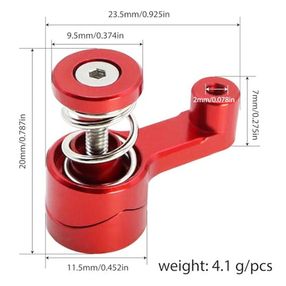 21T Aluminum Servo Saver Assembly Servo Arms Set for M-JX 14210 14209 14702B 14702C Monster Trucks RC Car Upgrade Part(Red) - color: Red