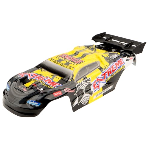 9206E RC Car Shell Body Cover PX9200-03 Accessories Spare Parts for 9202E 9206E 1:10 RC Monster Trucks Vehicle (Yellow) - color: Yellow