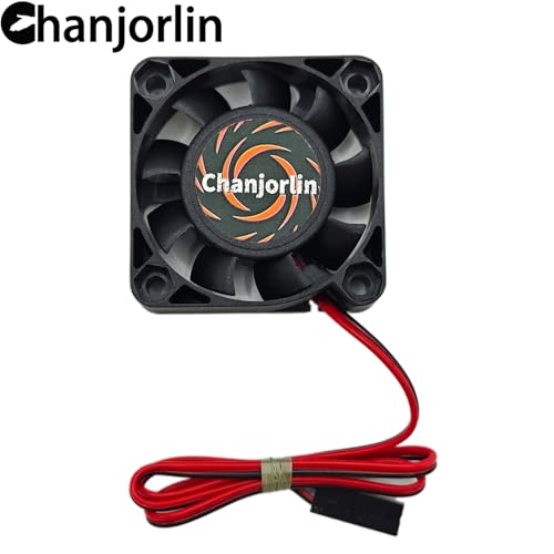 2Pack RC Car Motor Cooling Fan 25mm 30mm 40mm 50mm High Speed Heatsink 28000RPM ESC Fans for 1/8 1/7 1/10 1/12 Scale Truck Off Road Crawler Car Boat 540 550 Brushless Brushed Motors (40mm) - size: 40mm