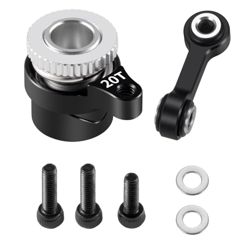 20T Aluminum Servo Saver Arm Set for ARRMA 1/18 Granite 1/16 Mojave | 1/14 Typhon GROM 1/12 Losi Nas-car RC Car Upgrade - style: 20T Servo Saver Set