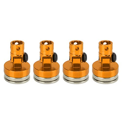 Keenso Light Aluminum Alloy RC Magnetic Body Post Set, Improve The Appearance of Your RC Car, 4 Pieces of RC Body for 1/8 1/10 Fans of Remote Control Vehicles (#1) (#2) (#3) - color: Orange