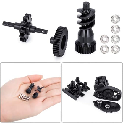 Carbon Steel Gearbox Gears Bearings Set for Axial SCX30 Ford Bronco Jeep Wrangler JLU K10 1/30 RC Crawler Upgrade