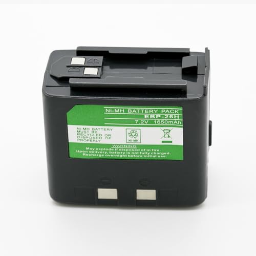 ExpertPower® 7.2V 1650mAh NiMH Replacement Battery for Alinco EBP-20N, EBP-24N, EBP-26N – Compatible with DJ-180, DJ-280, DJ-480, DJ-580, DJ-582 Series Two-Way Radios - size: EBP-24
