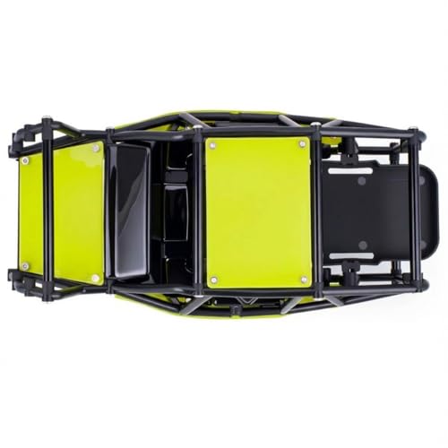 AMK RC Crawler Roll Cage, 1/10 Scale Nylon Rock Buggy Body Cage for Axial SCX10 SCX10 II, Durable RC Rock Crawler Upgrade Part (Green) - color: Green