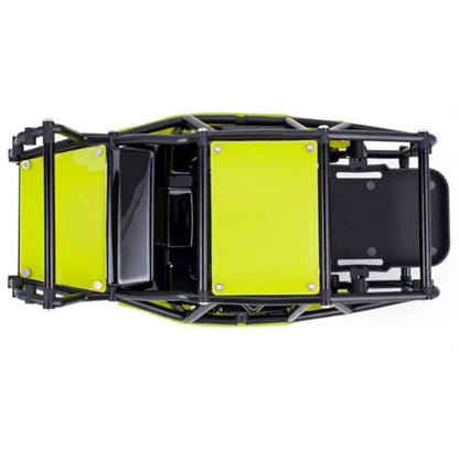 AMK RC Crawler Roll Cage, 1/10 Scale Nylon Rock Buggy Body Cage for Axial SCX10 SCX10 II, Durable RC Rock Crawler Upgrade Part (Green) - color: Green