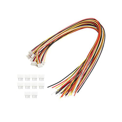 20 Sets Jst 2.0 Ph 4 Pin Connector Plug, Include 10 Sets Mini 4 Pin Jst Ph2.0 Connector Plug Female with 150mm Cable Wire & 10 Piece Male Micro Jst Ph2.0mm 4Pin Connector Plug - size: JPH-2.0-4P-F-M-2-20pcs