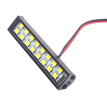 16LEDs RC Crawler Car LED Light Bar Roof Lamp Simulation Spotlight Kit 5-8.4V & RC Car Roof Light Bar Kit Body Shell Roof Luggage Lights