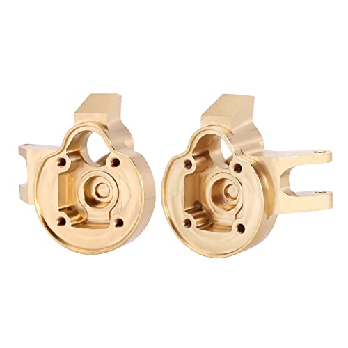 INJORA Brass Portal Cover Steering Knuckle Set for 1/18 Axial UTB18 Buggy Front Axle Upgrade, 66g/pcs