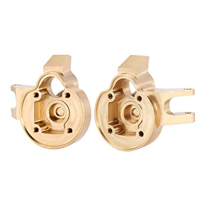 INJORA Brass Portal Cover Steering Knuckle Set for 1/18 Axial UTB18 Buggy Front Axle Upgrade, 66g/pcs