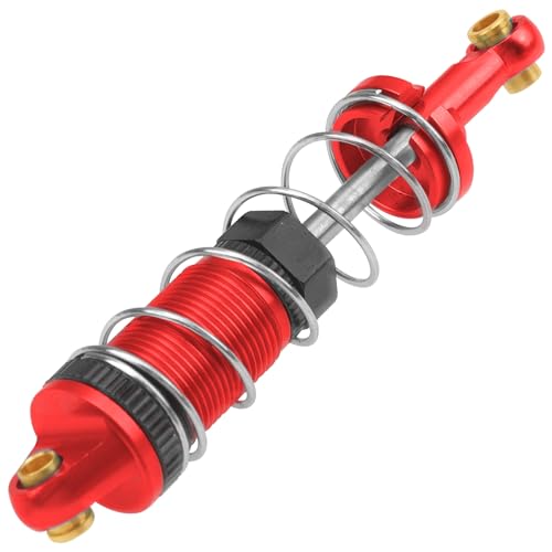 4Pack ShareGoo RC Car Shock Absorbers Metal Shocks Damper Compatible with MJX Hyper Go 16207 16208 16209 16210 H16BM H16GT H16DR 1/16 RC Car Upgrades Part (Red) - color: Red