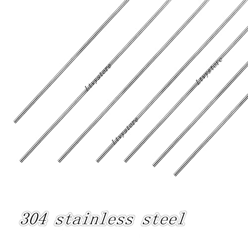10Pcs 1.5 x 450mm Z Push Rods Parts & 10Pcs Adjustable Pushrod Connector Linkage Stopper 1.8mm & 10Pcs Nylon Control Horns 21x10 mm Compatible for RC Airplane Plane Boat Replacement