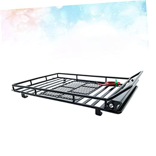 PartyKindom Rc Crawler Car Roof Luggage Holder Rack Storage Shelf Car Luggage Bracket Light Practical and Lightweight - size: 24.80X14.10X2.30CM