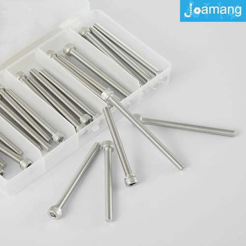 M6 x 60mm 65mm 70mm 75mm 80mm Socket Head Cap Screws Bolts, Stainless Steel 304, Metric Allen Hex Drive, Bright Finish, Fully Threaded, Assortment Kit 25PCS - size: Socket M6x60-80mm