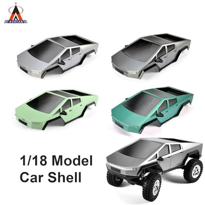 1/18 RC Pickup Hard Body Shell with Front & Rear Bumpers, Upgrade for TRX4M Bronco Defender (Olive Green) - color: Olive Green