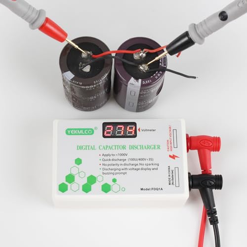 Digital Capacitor Discharger 10-1000V Fast Discharge Protection Electrician Voltage Discharging Tool for Electronic