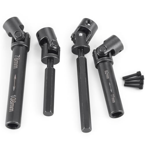 Drive Shaft Steel Front Rear Center Shaft | For 1/18 Axial UTB18 Capra 2WD, RC Crawler Car, Upgrade