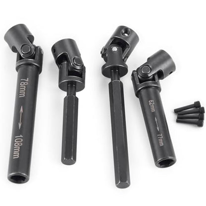 Drive Shaft Steel Front Rear Center Shaft | For 1/18 Axial UTB18 Capra 2WD, RC Crawler Car, Upgrade