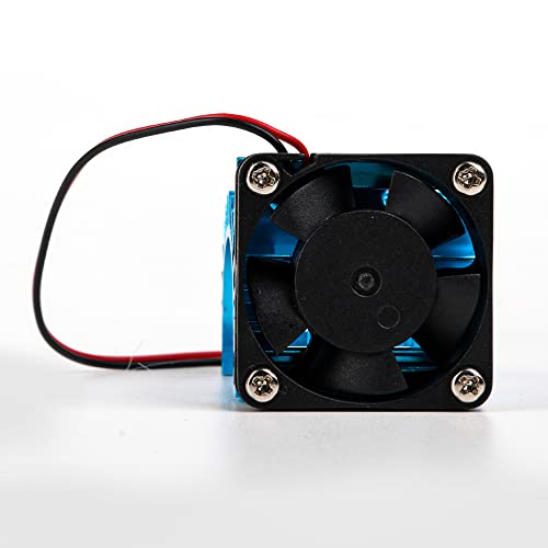Mxfans 308006 Blue Aluminum Alloy 380 Motor heatsink with Fan for RC Car Motor Heat Sink