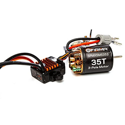 Spektrum Firma 70A Brushed Smart ESC, 2S-3S: IC3 / 35T Brushed Motor Combo, SPMXSEMC12